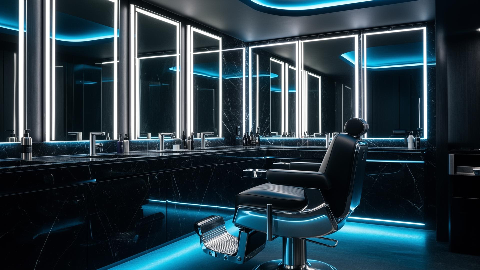 True K Barber Shop interior
